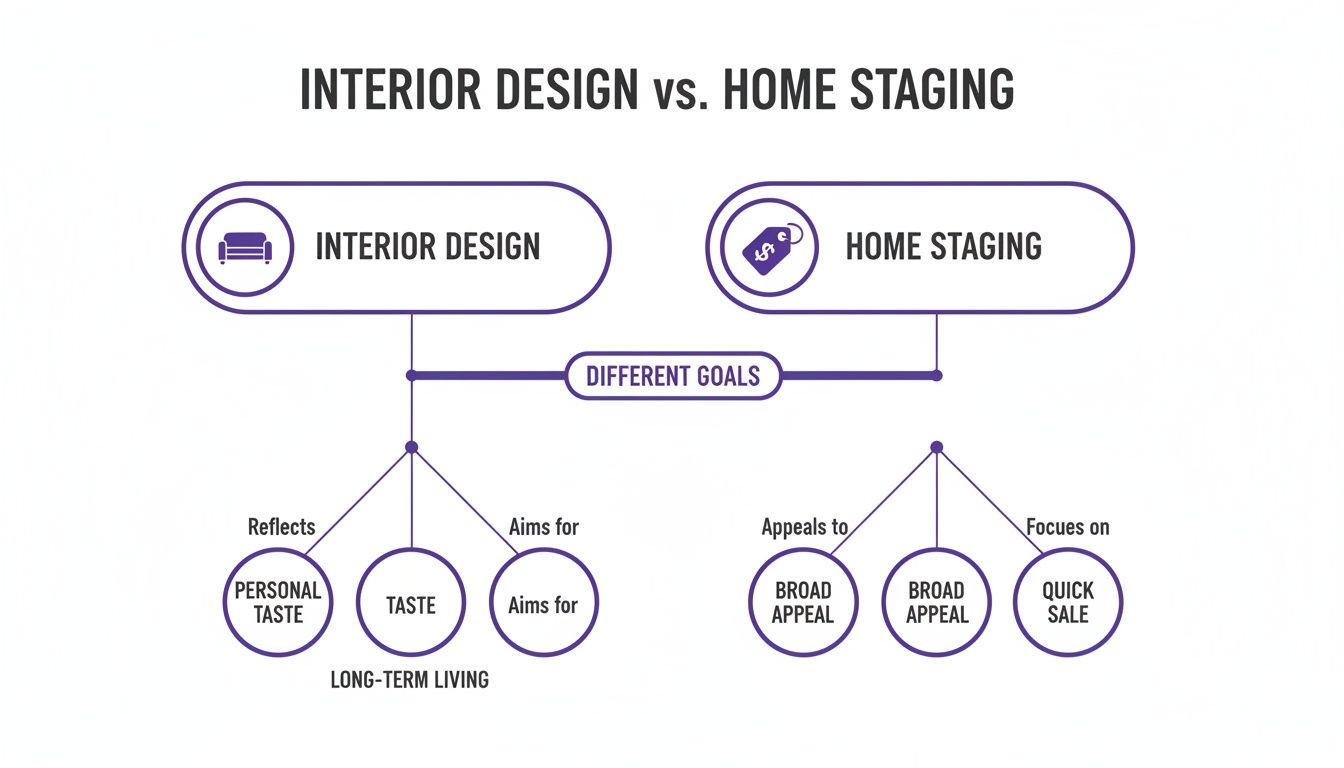 Interior Design and Staging: interior design and staging differences explained