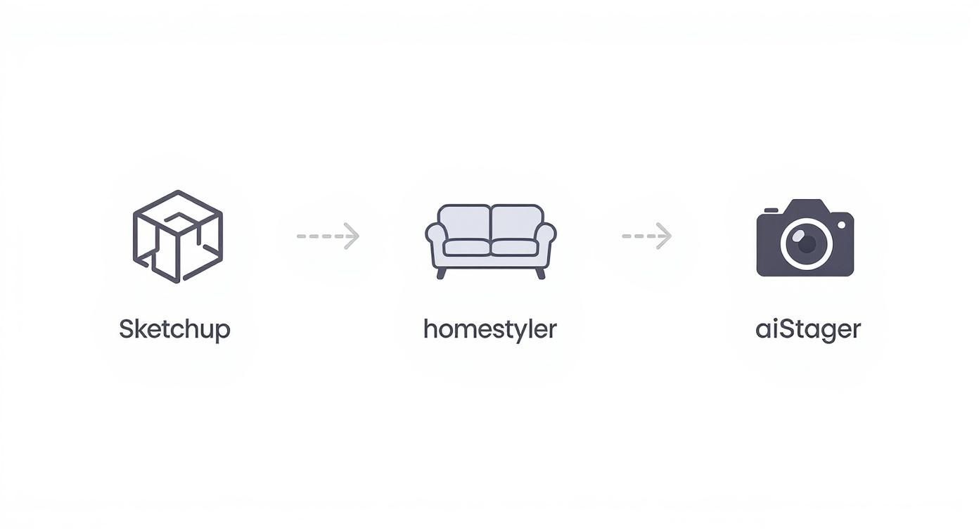 Infographic about interior design software for beginners